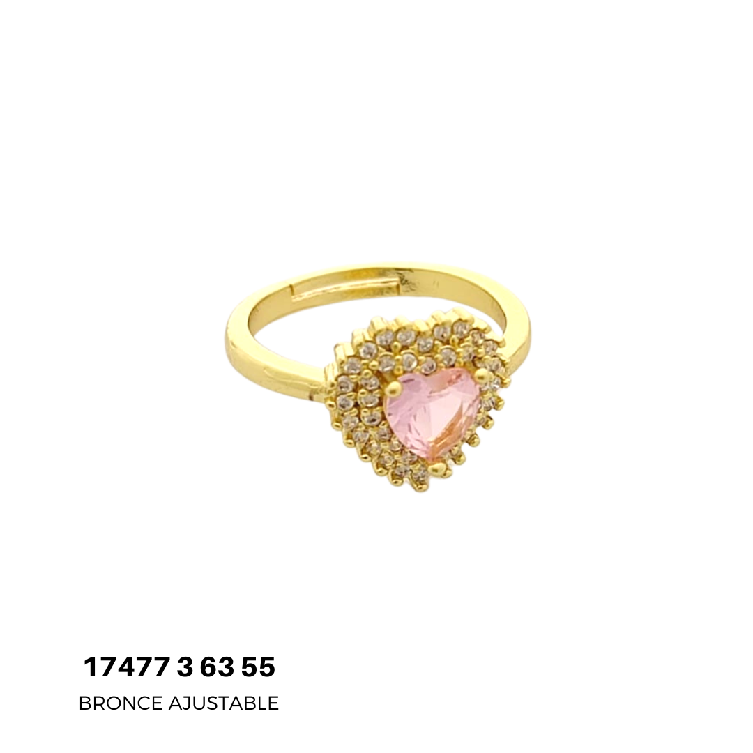 Anillo Corazon Cristal